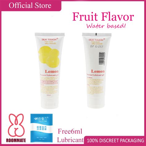 Roommate Hot Kiss Ml Water Based Fruits Flavor Lube Vagina Anal Lubricant Lemon Flavor