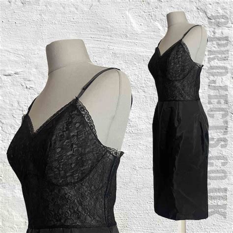 Vintage S Black Slip Dress Lingerie St Michael Gem
