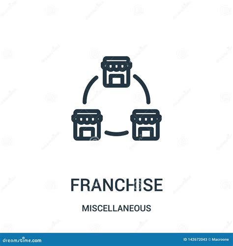 Franchise Icon Vector From Miscellaneous Collection Thin Line