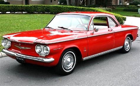 1965 Chevrolet Red Corvair Chevy Corvair American Classic Cars