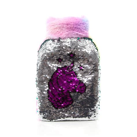 SEQUIN REVERSIBLE UNICORN HOT WATER BOTTLE British Chemist