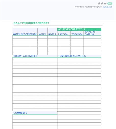 Free Wip Report Template Word - Tacitproject