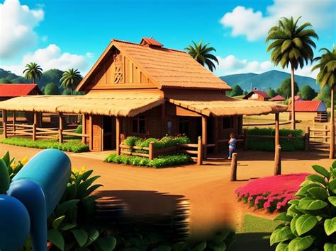 Familia Colombiana Latina Finca Finca Parejas Atardecer Colombia Naturaleza Foto Premium