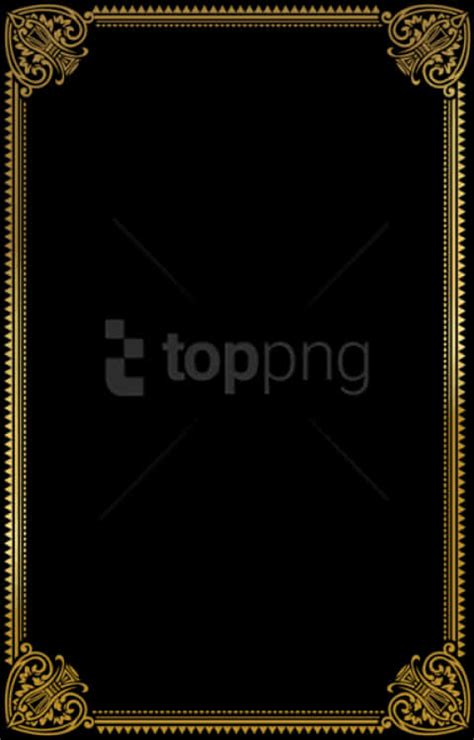 Download Elegant Black Framewith Gold Borders