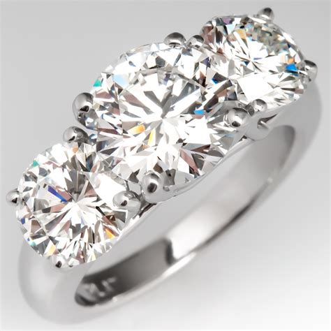 4 Carat Round Diamond Engagement Ring Diamond