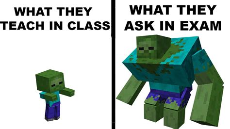 Minecraft Memes I Watch Before School Youtube