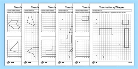 Translating Shapes Worksheet KS2 Teacher Made Twinkl