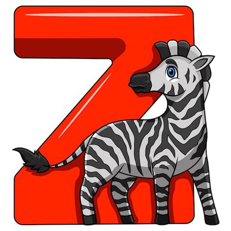 Ilustração Da Letra Z Para Zebra Vetor Premium