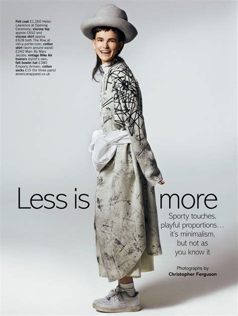 less is more: uk glamour november 2014 | Fashion, Editorial fashion ...