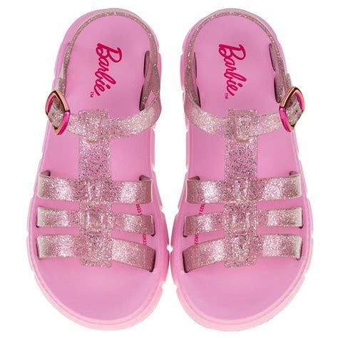 Sandália Infantil Da Barbie - SANDÁLIA INFANTIL BARBIE LAND GRENDENE KIDS - 22980 Rosa
