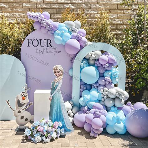 Pcs Frozen Elsa Olaf Theme Birthday Party Balloons Garland Arch Kit