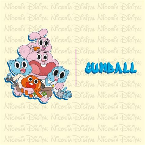 Gumball Friends Svg Gumball Friends Vector Gumball Cricut Darwin