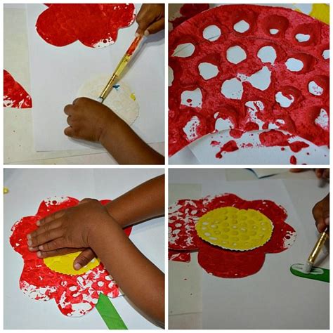 Textured Paper Collage and Flower Crafts – Fun Littles