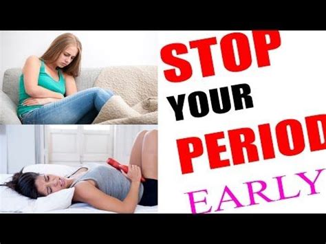 how to stop your period at home