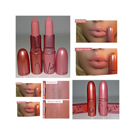 Mac Cosmetics X Nicki Minaj Lipsticks In Pinkprint Nickis Nude Review Swatches