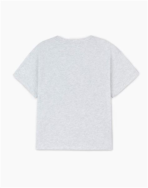 Серая футболка oversize с принтом GKT026079-1 купить по цене от 599 ...