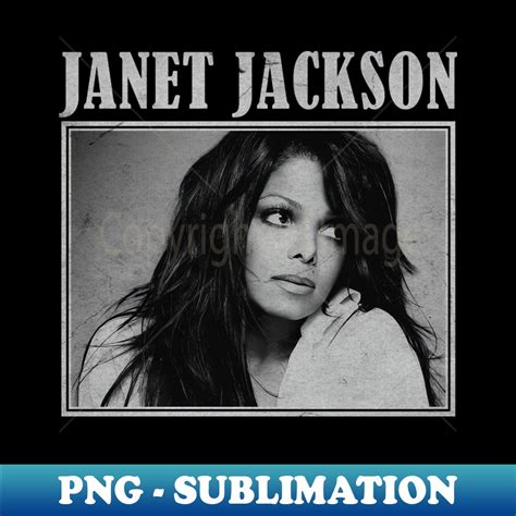 Janet Jackson 80s Vintage Modern Sublimation Png File Bo Inspire