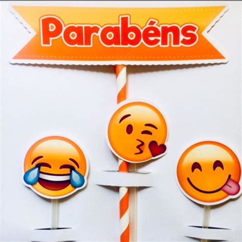 Topo De Bolo Emoji Shopee Brasil