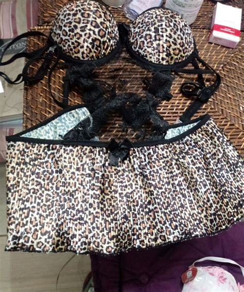 Lingerie De Oncinha P Lingerie Feminina Usado Enjoei