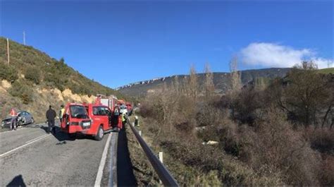 Accidente en Liédena el 12 de febrero de 2018 Una herida grave y otro leve