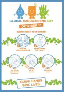 Global Handwashing Day Always Wash Your Hands Poster The Global