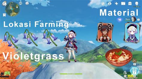 Genshin Impact Mendaki Tebing Liyue Demi Farming Violetgrass