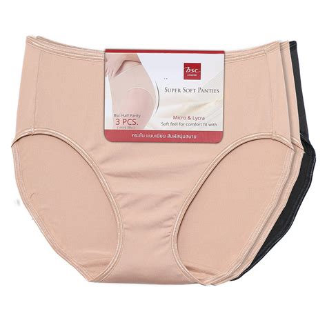 BSC Lingerie Panty กางเกงในเบสค ทรงครงตว แพค 3 ชน รน BU4604 Shopee Thailand