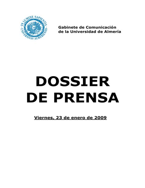 01 Portada Dossier De Prensa