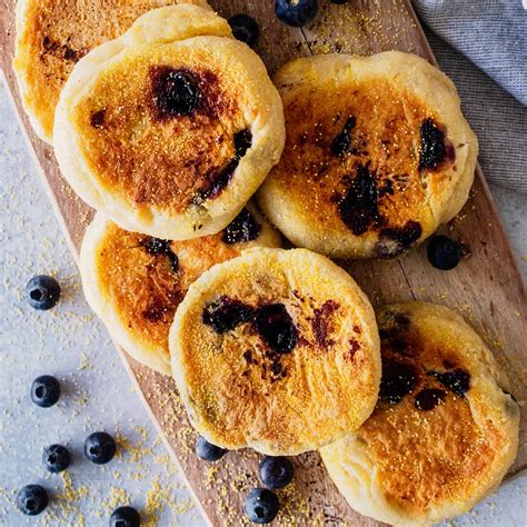 Blueberry English Muffins No Bake Heavenly Home Cooking