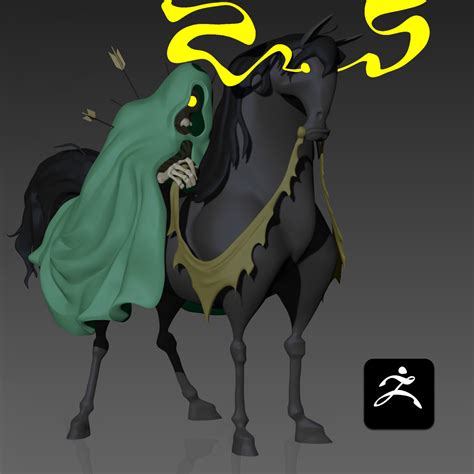 ArtStation - Eindride and his horse Sverre