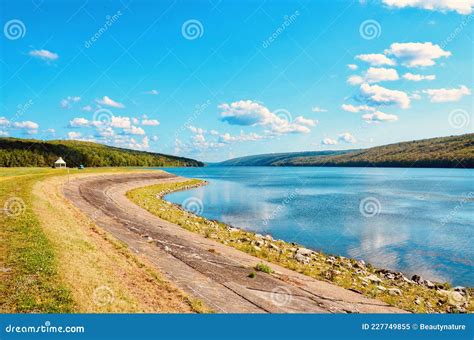 Scenic View Of Hemlock Lake One Of Finger Lakes In New York Stock