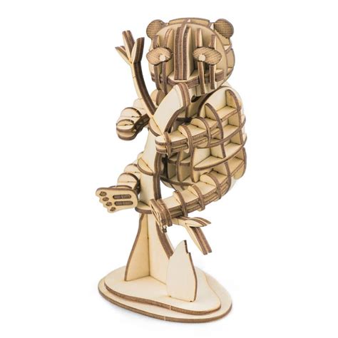 Panda 3D puzzle fából - 3D Puzzle Webáruház