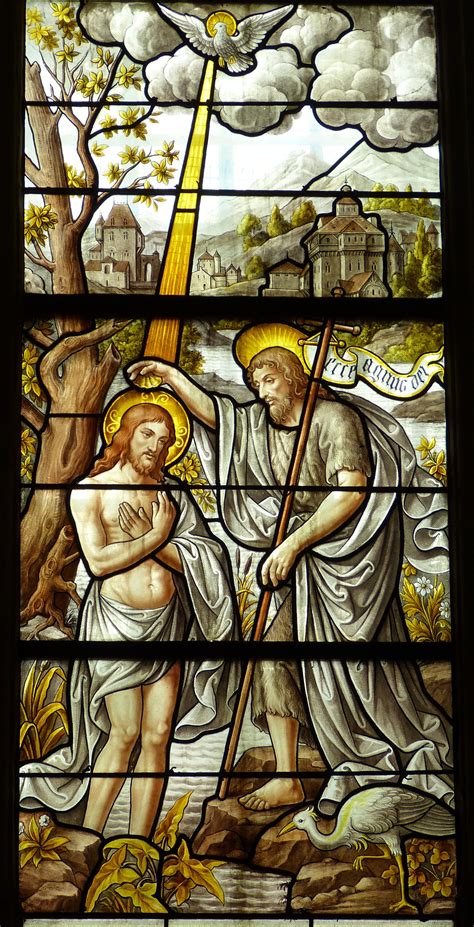 The Baptism Of Jesus Stained Glass