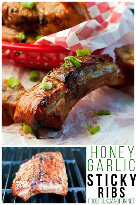 Honey Garlic Sticky Ribs Food Folks And Fun Bbq Recipes Ribs