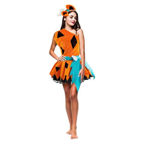 Fantasia Para Mulher Adulta - Fantasia Mulher das Cavernas Pedrita Flintstone Adulto Com Tiara