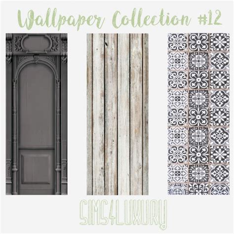 Sims4Luxury: Wallpaper Collection 12 • Sims 4 Downloads