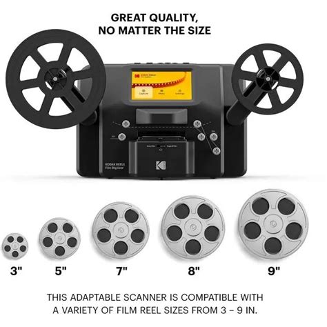 Kodak Reels Digital Photo Film Scanner For Old Mm Super Mm Film