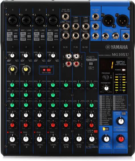 Yamaha MG10XU Mixer with USB and FX | Sweetwater