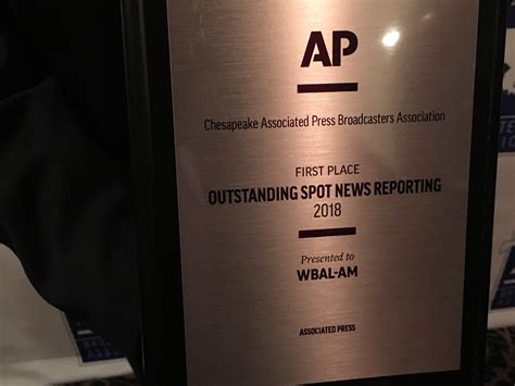 Wbal Newsradio 1090 And Fm 101 5 Wins Ap Awards Wbal Newsradio 1090 Fm