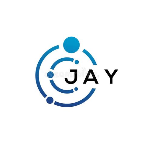 Jay Letter Technology Logo Design On White Background Jay Creative