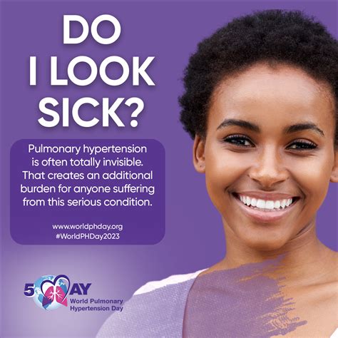 World Pulmonary Hypertension Day - 🟪𝗗𝗼 𝗜 𝗹𝗼𝗼𝗸 𝘀𝗶𝗰𝗸? Pulmonary