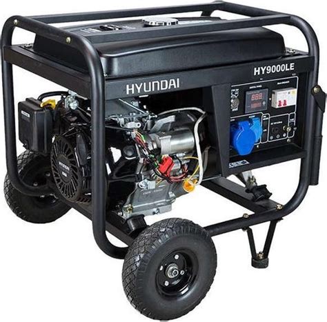Hyundai generator/aggregaat 6600 watt - 420cc benzine motor - 6,6kW | bol
