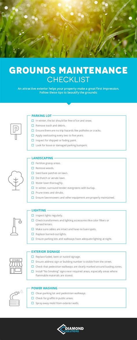 Grounds Maintenance Checklist