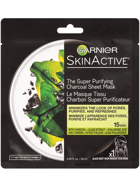 Super Purifying Charcoal Sheet Face Mask - Garnier SkinActive