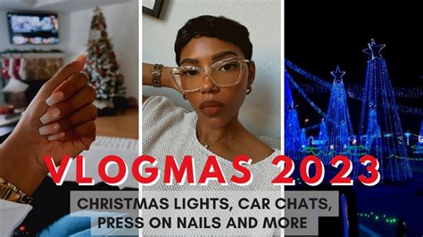 Vlogmas Christmas Lights Press On Nails Amazon Haul And More