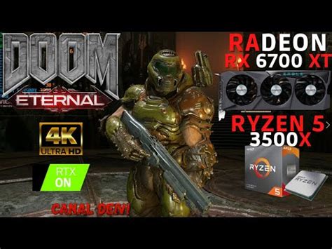 DOOM Eternal Ray Tracing 4K RX 6700 XT R5 3500X 24GB RAM Kllisre