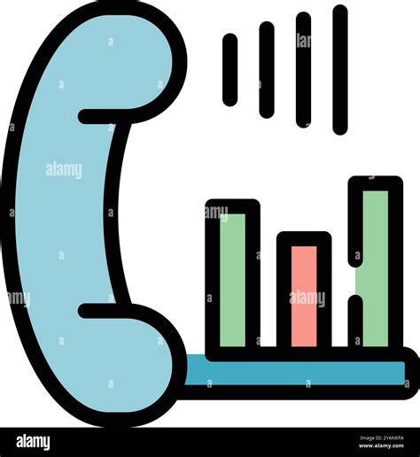 Colorful Icon Of A Phone Showing A Growing Bars Graph With Sound Waves
