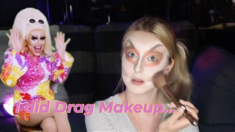 I Followed A Drag Queen Makeup Tutorial Trixie Mattel Youtube