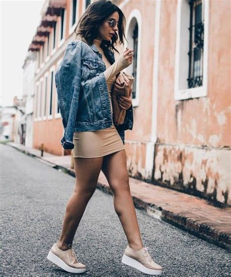 Dress Tumblr Mini Sexy Sexy Nude Turtleneck Jacket Blue Jacket Denim Jacket Flatforms Platform
