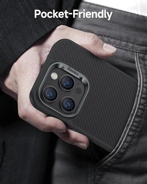 BENKS MagClap ArmorPro Case Built With Kevlar 600D For IPhone 15 Pro